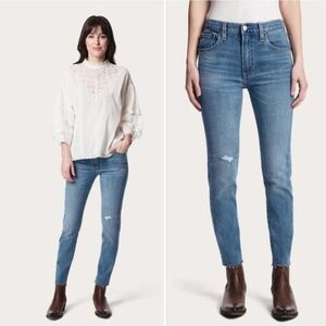 Frye Sienna Cropped Skinny Distressed Jeans Size 25